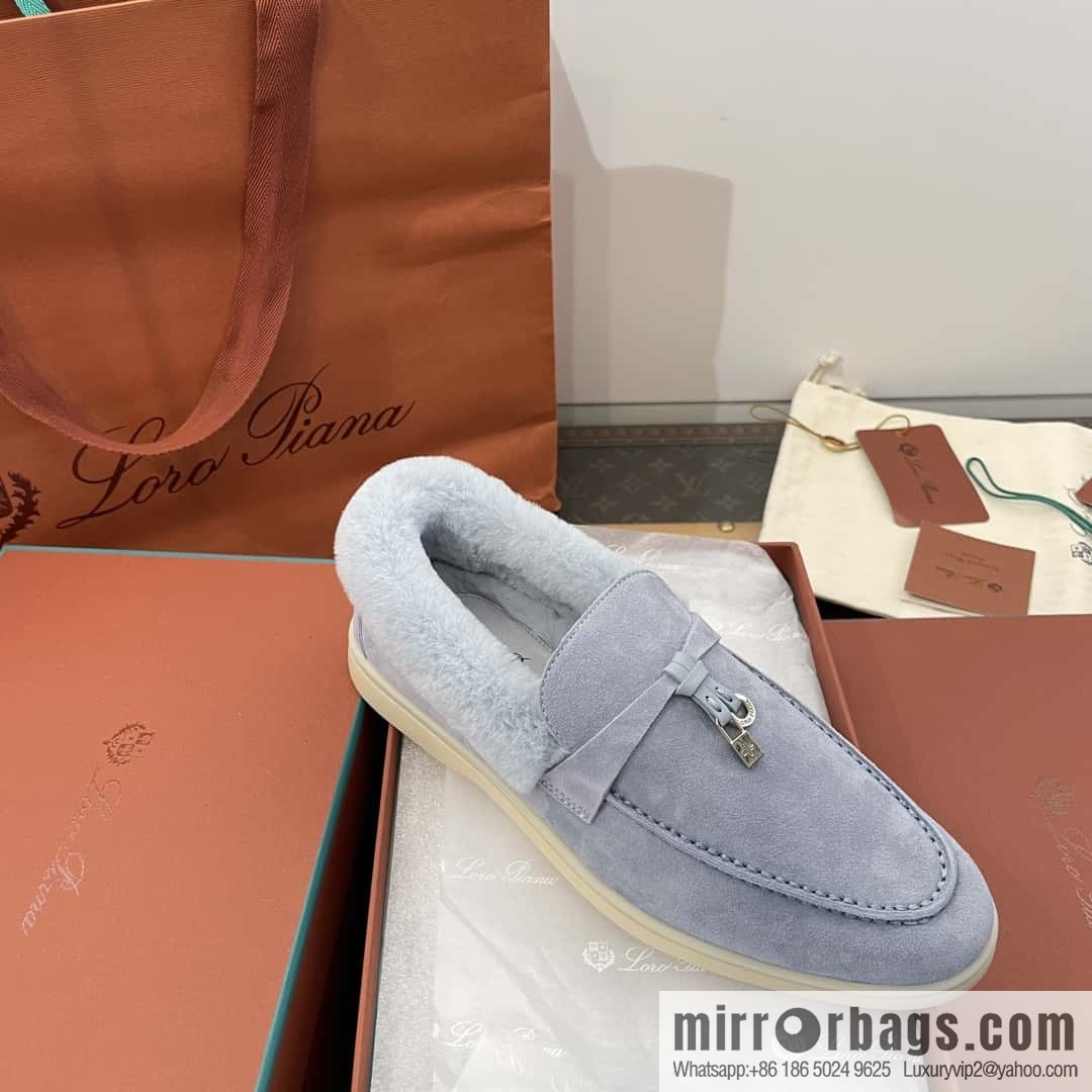 Loro Piana nutria fur fur shoes