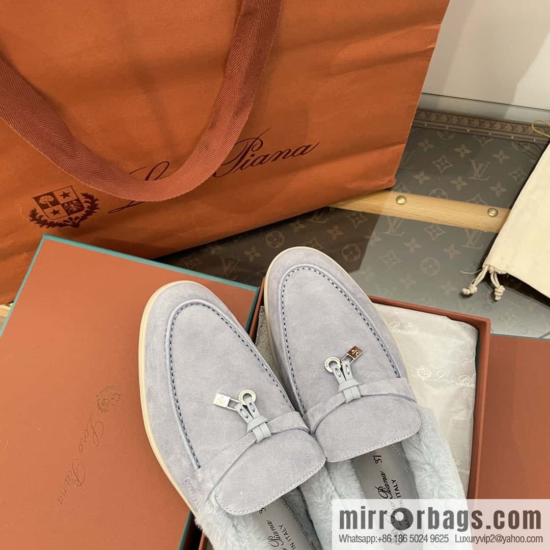 Loro Piana nutria fur fur shoes