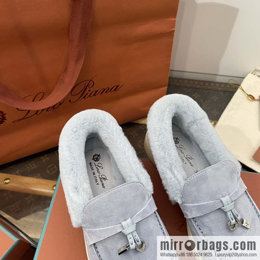 Loro Piana nutria fur fur shoes