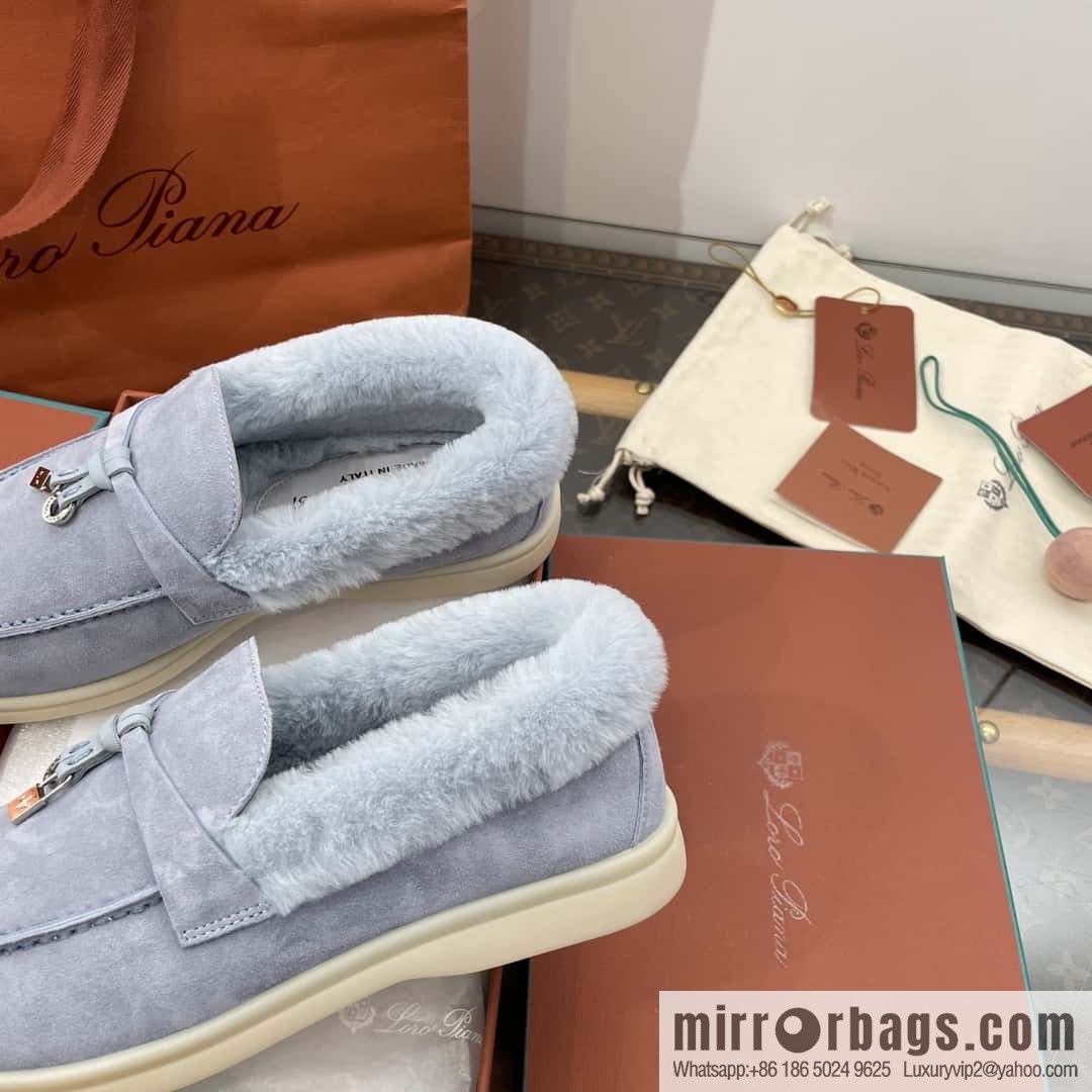 Loro Piana nutria fur fur shoes