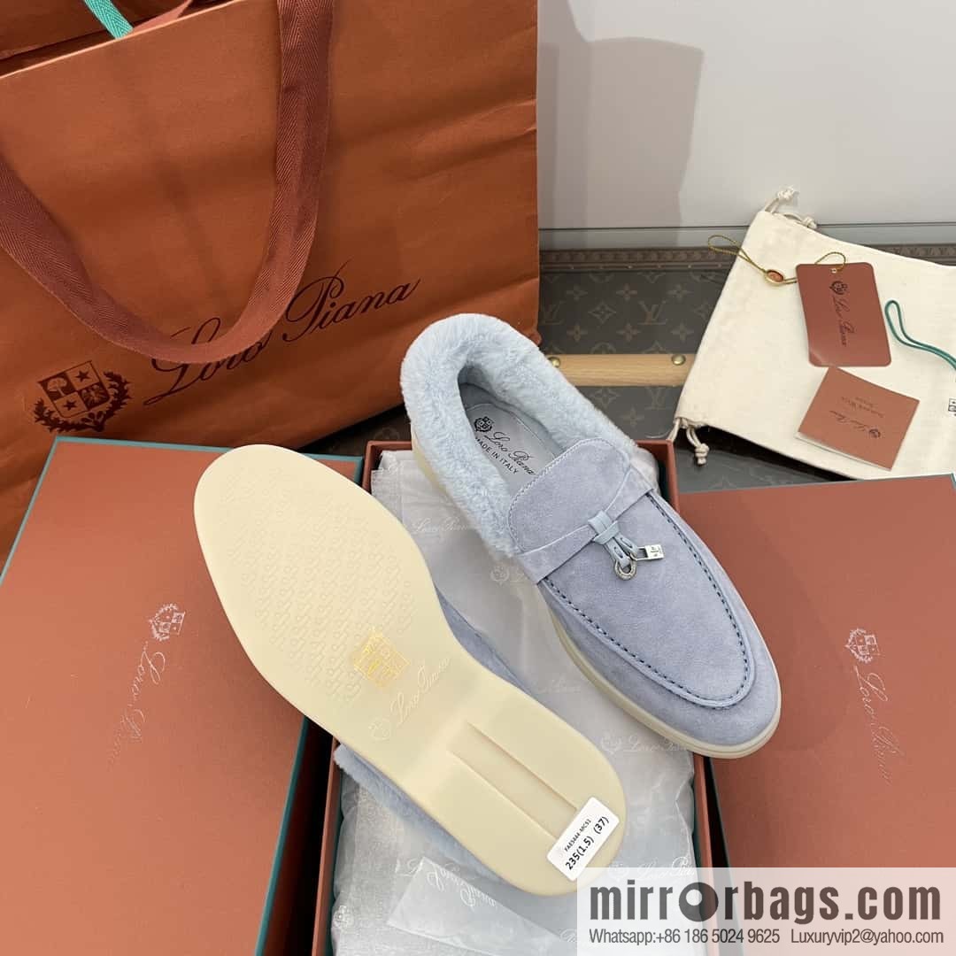 Loro Piana nutria fur fur shoes
