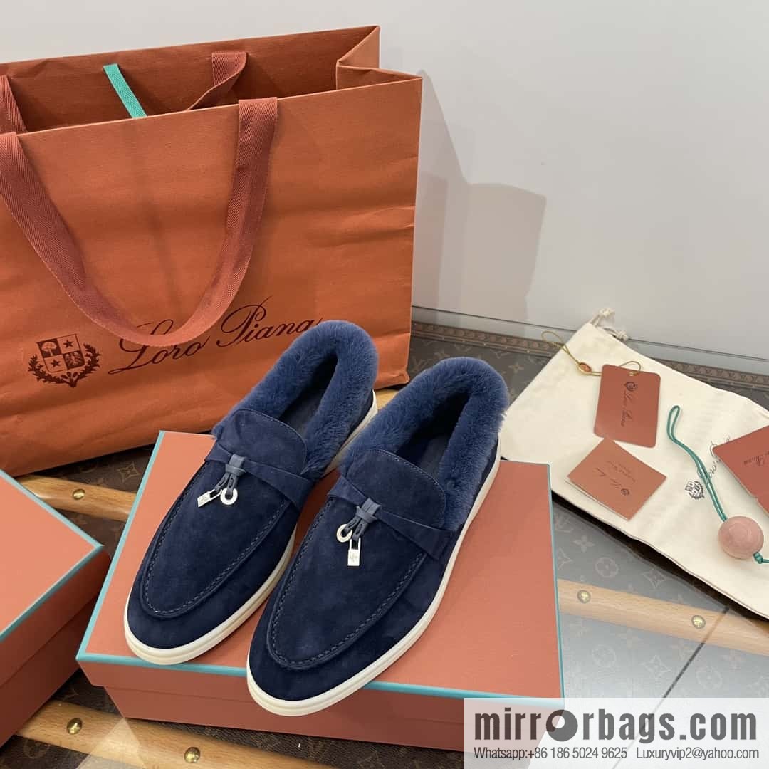 Loro Piana nutria fur fur shoes