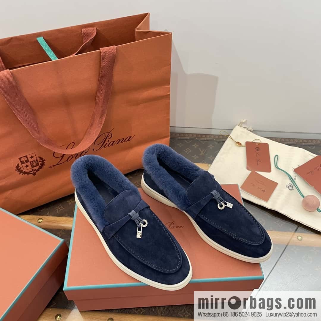 Loro Piana nutria fur fur shoes