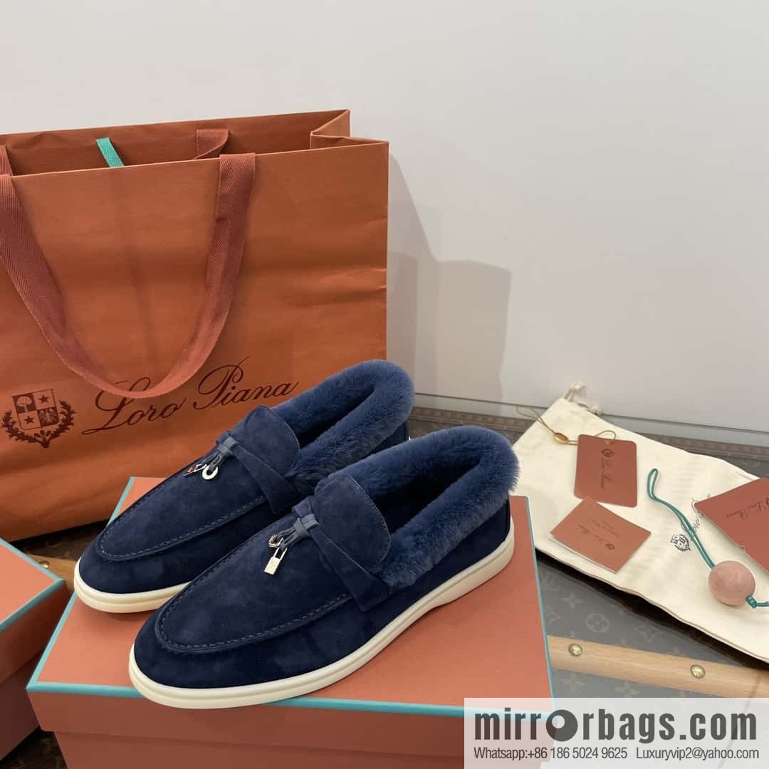 Loro Piana nutria fur fur shoes