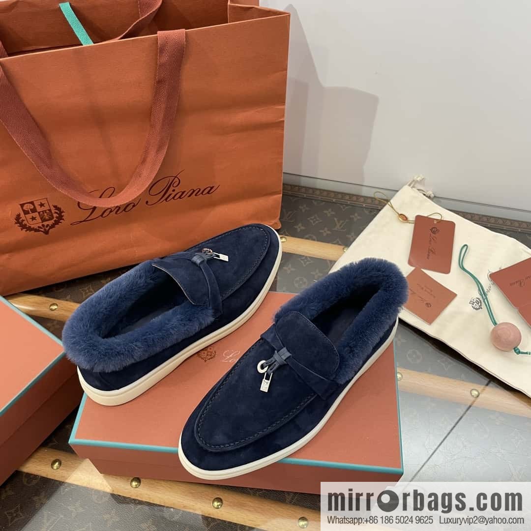 Loro Piana nutria fur fur shoes