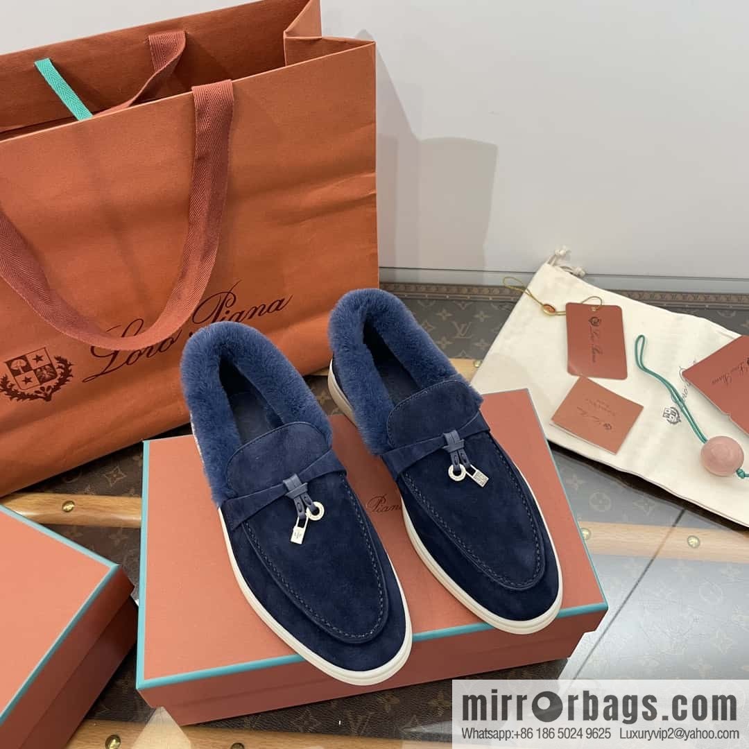 Loro Piana nutria fur fur shoes