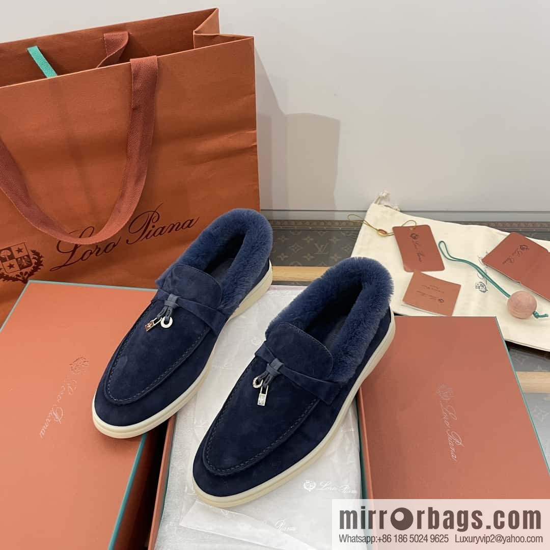 Loro Piana nutria fur fur shoes