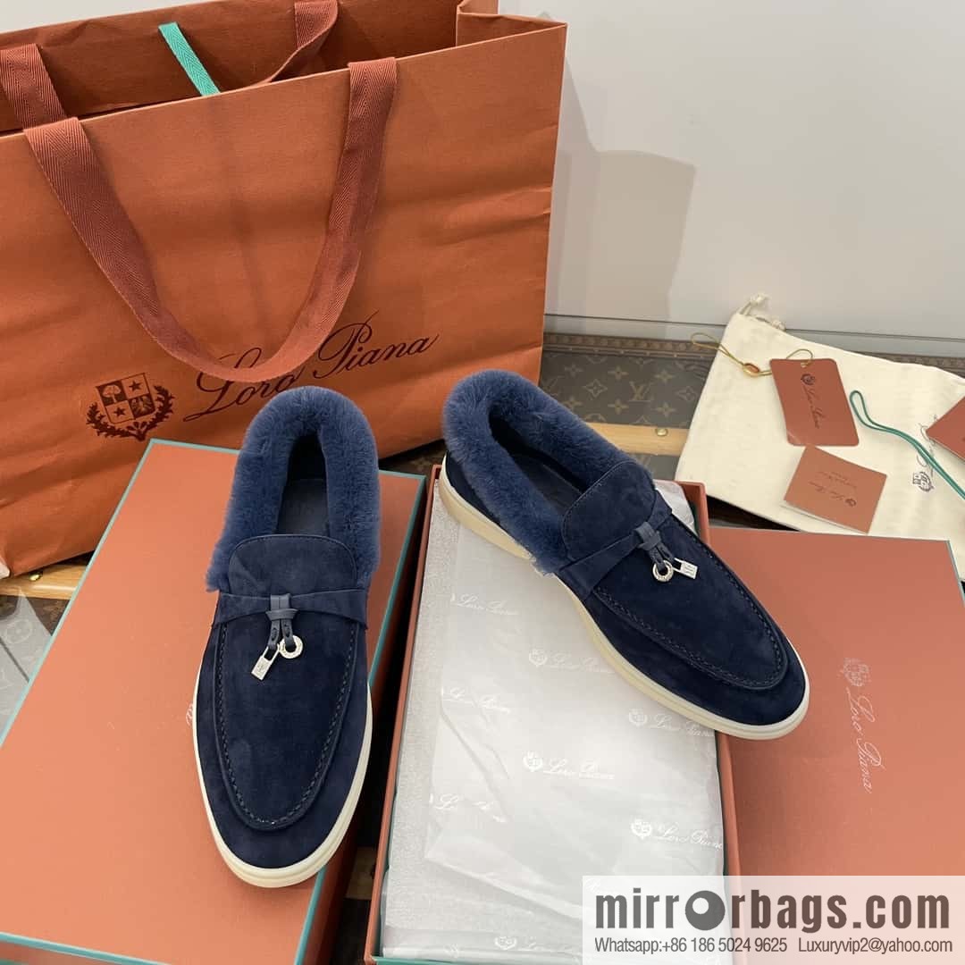 Loro Piana nutria fur fur shoes