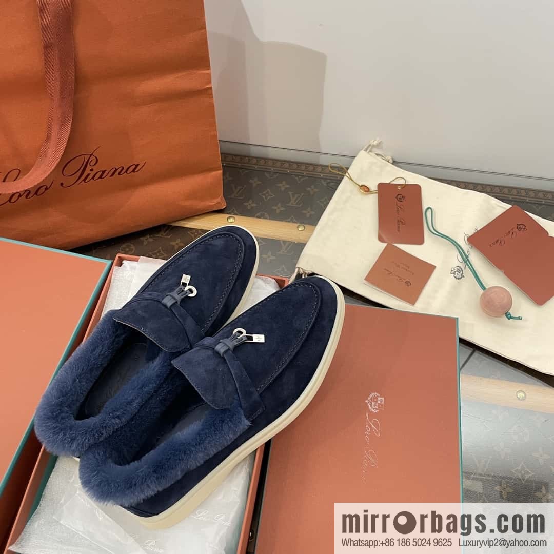 Loro Piana nutria fur fur shoes