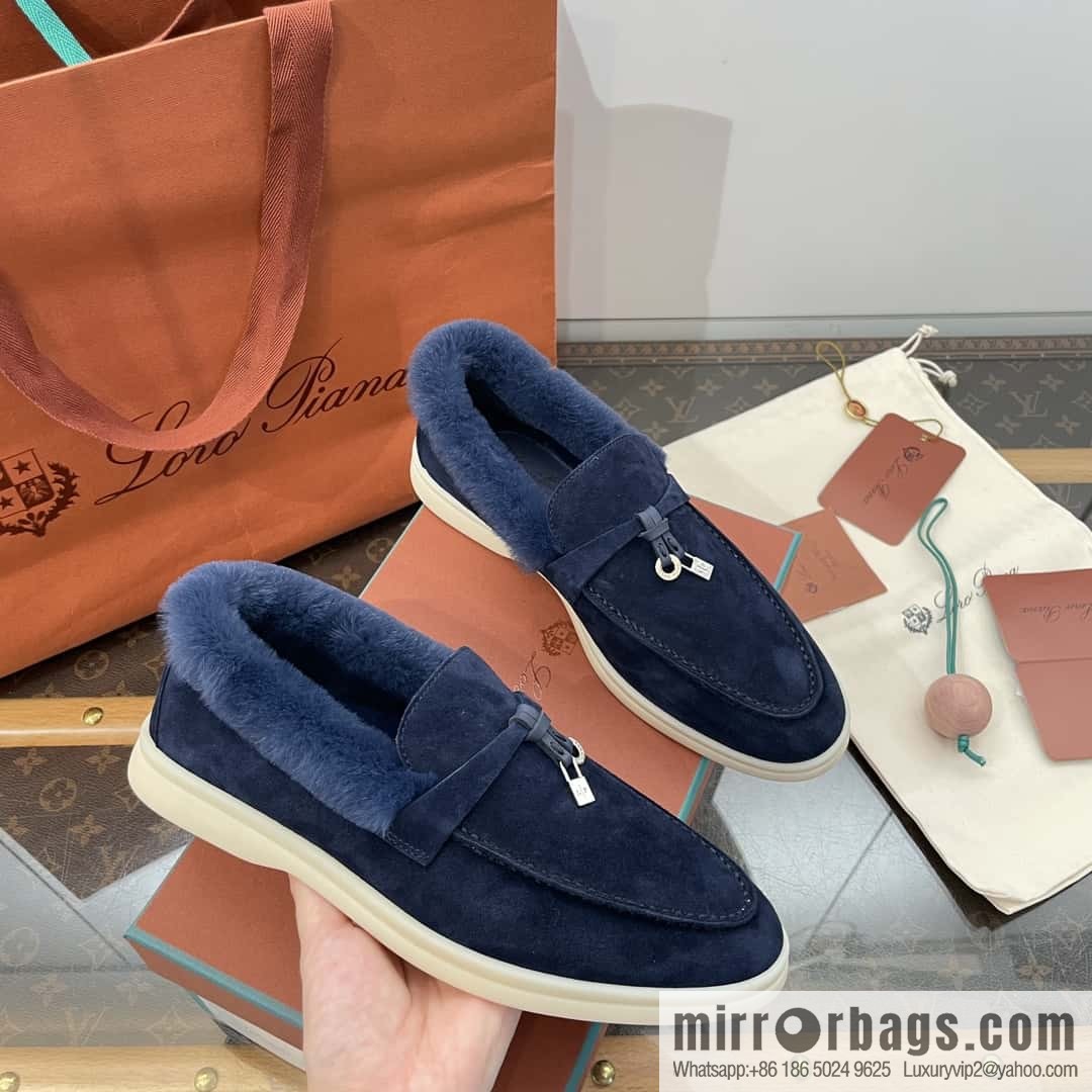Loro Piana nutria fur fur shoes