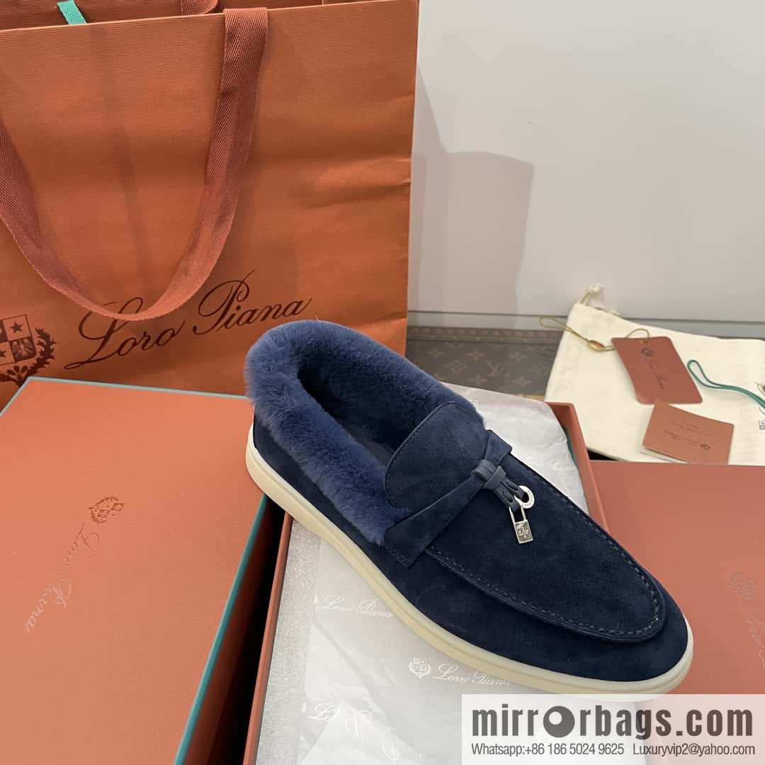 Loro Piana nutria fur fur shoes