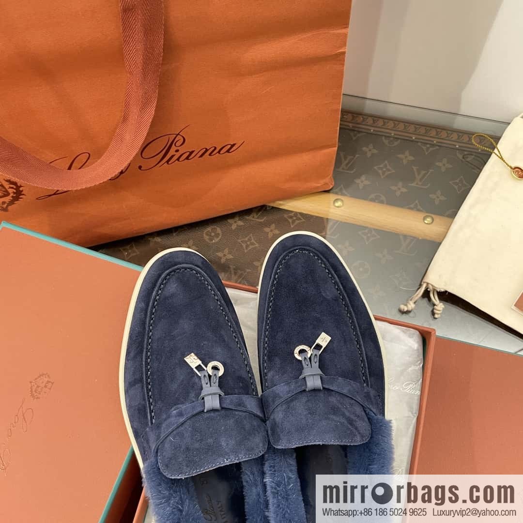 Loro Piana nutria fur fur shoes