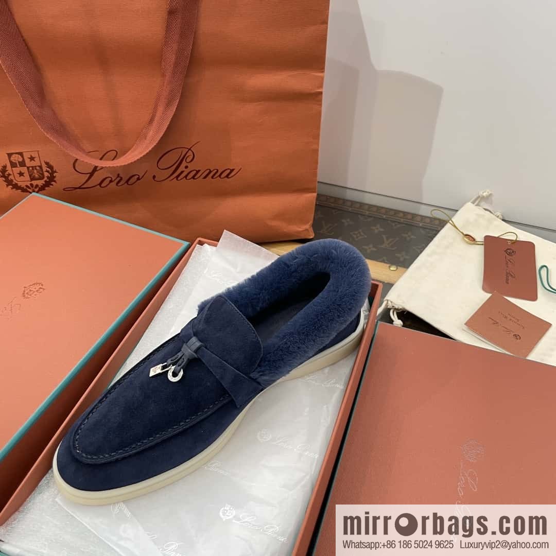 Loro Piana nutria fur fur shoes