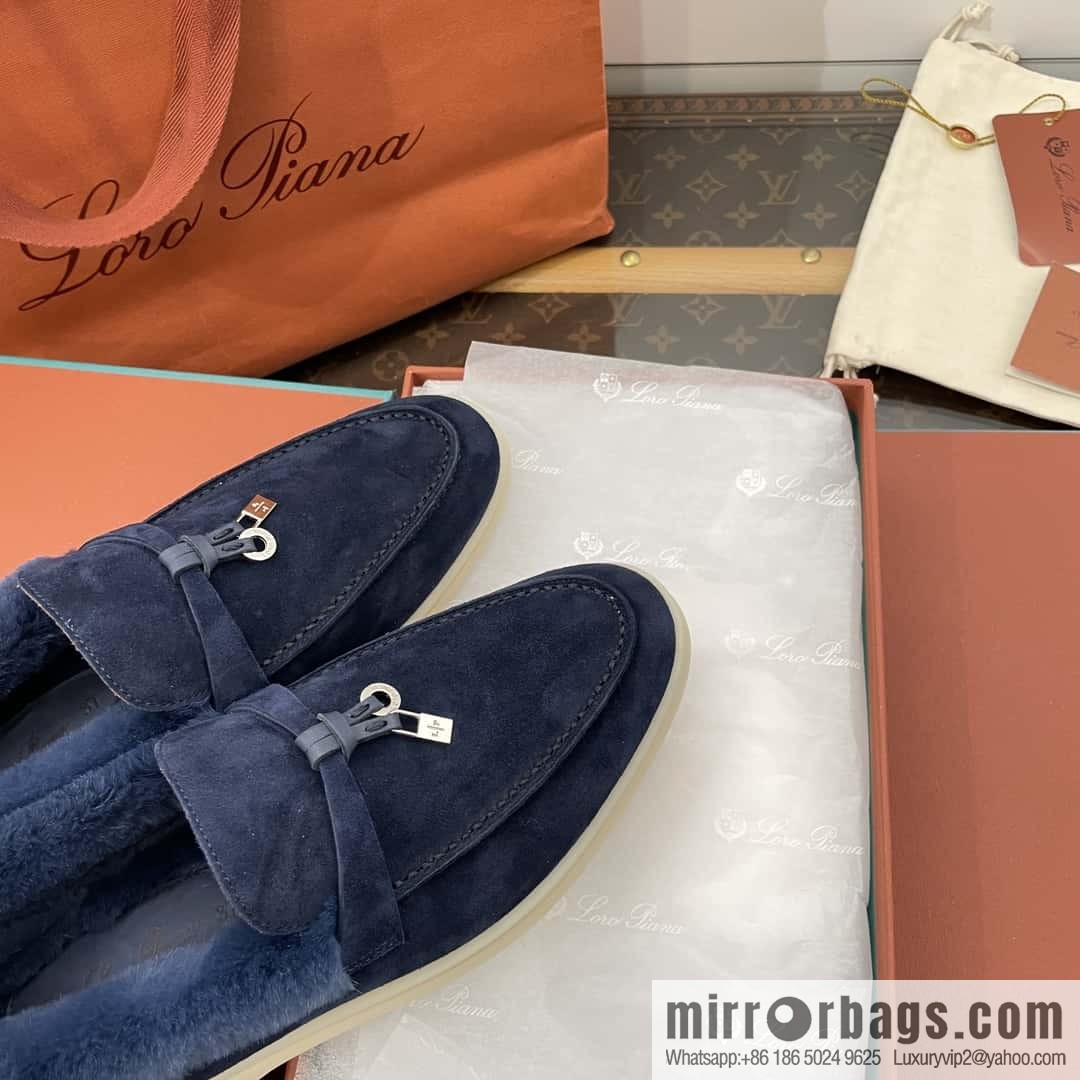 Loro Piana nutria fur fur shoes