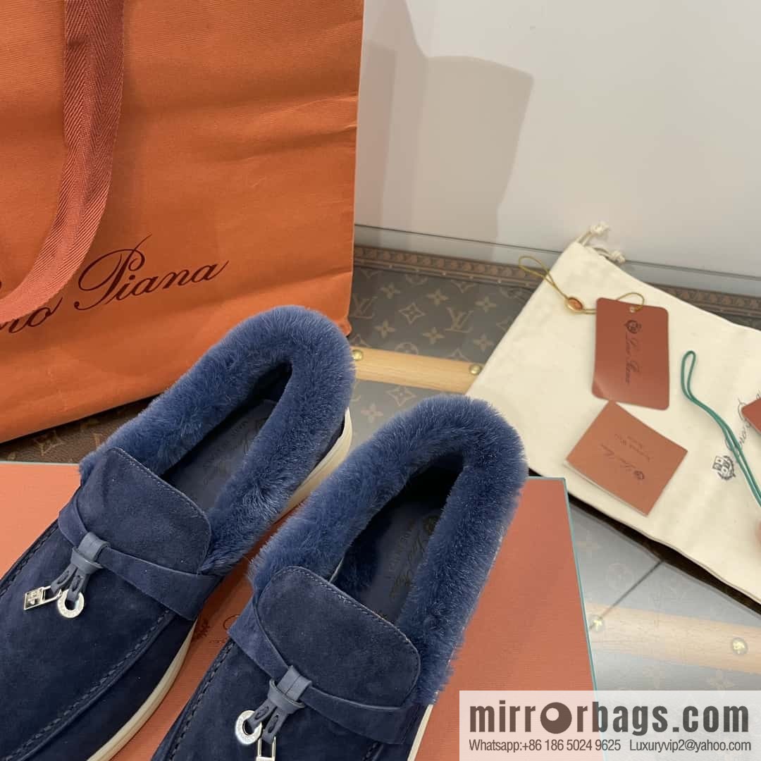 Loro Piana nutria fur fur shoes