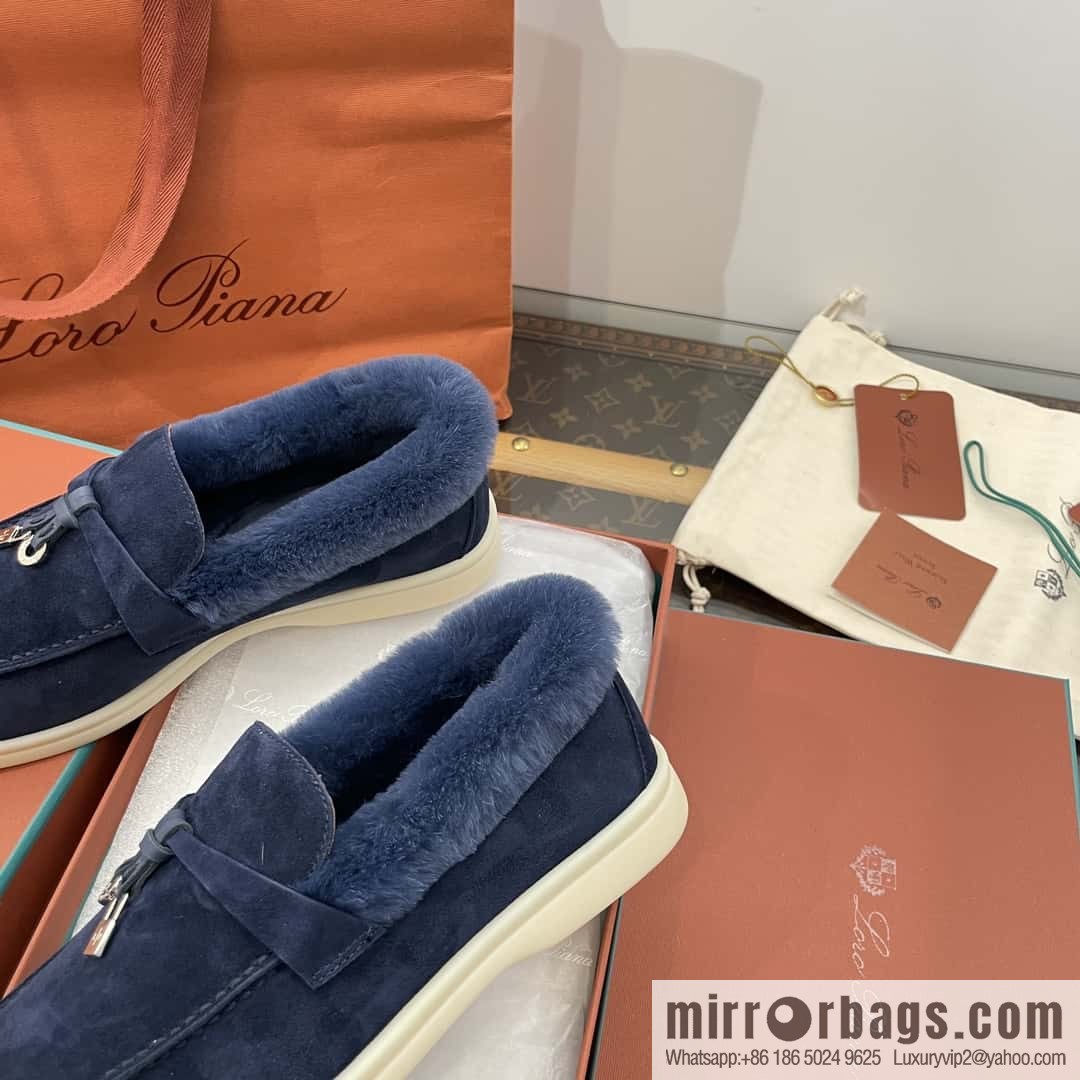 Loro Piana nutria fur fur shoes