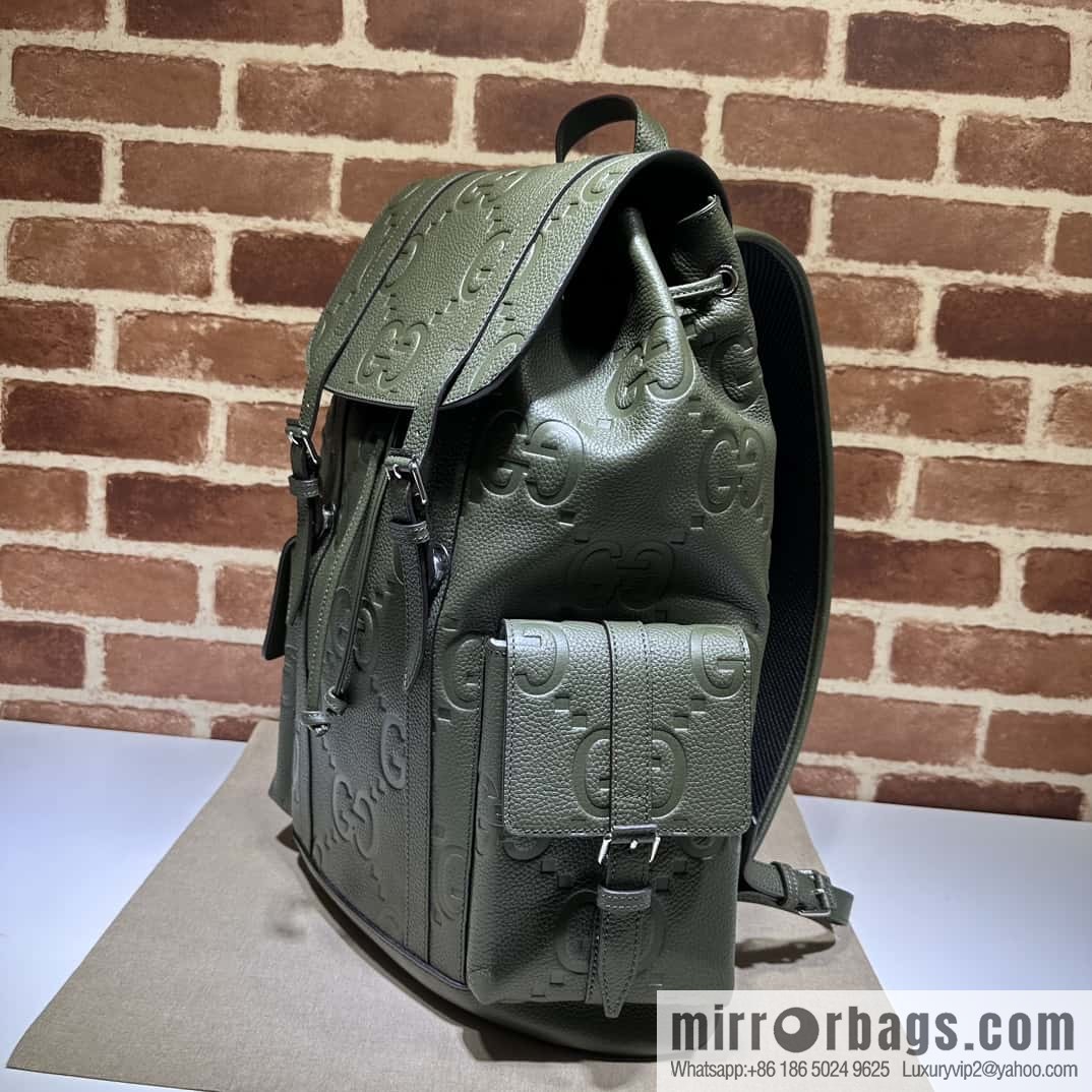 GUCCI Gucci Super Double G backpack 625770 Green Li Press G
