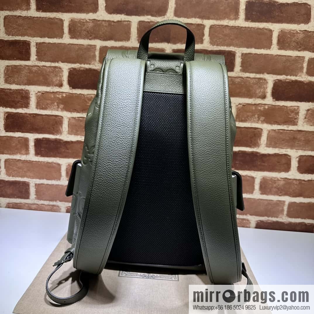GUCCI Gucci Super Double G backpack 625770 Green Li Press G