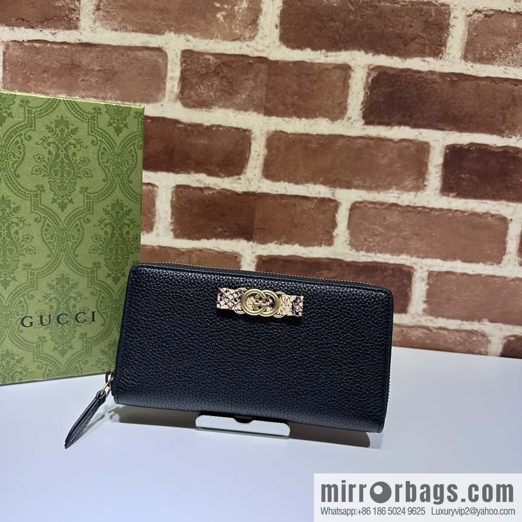 GUCCI Gucci 23 autumn and winter, women's wallet 750458 black