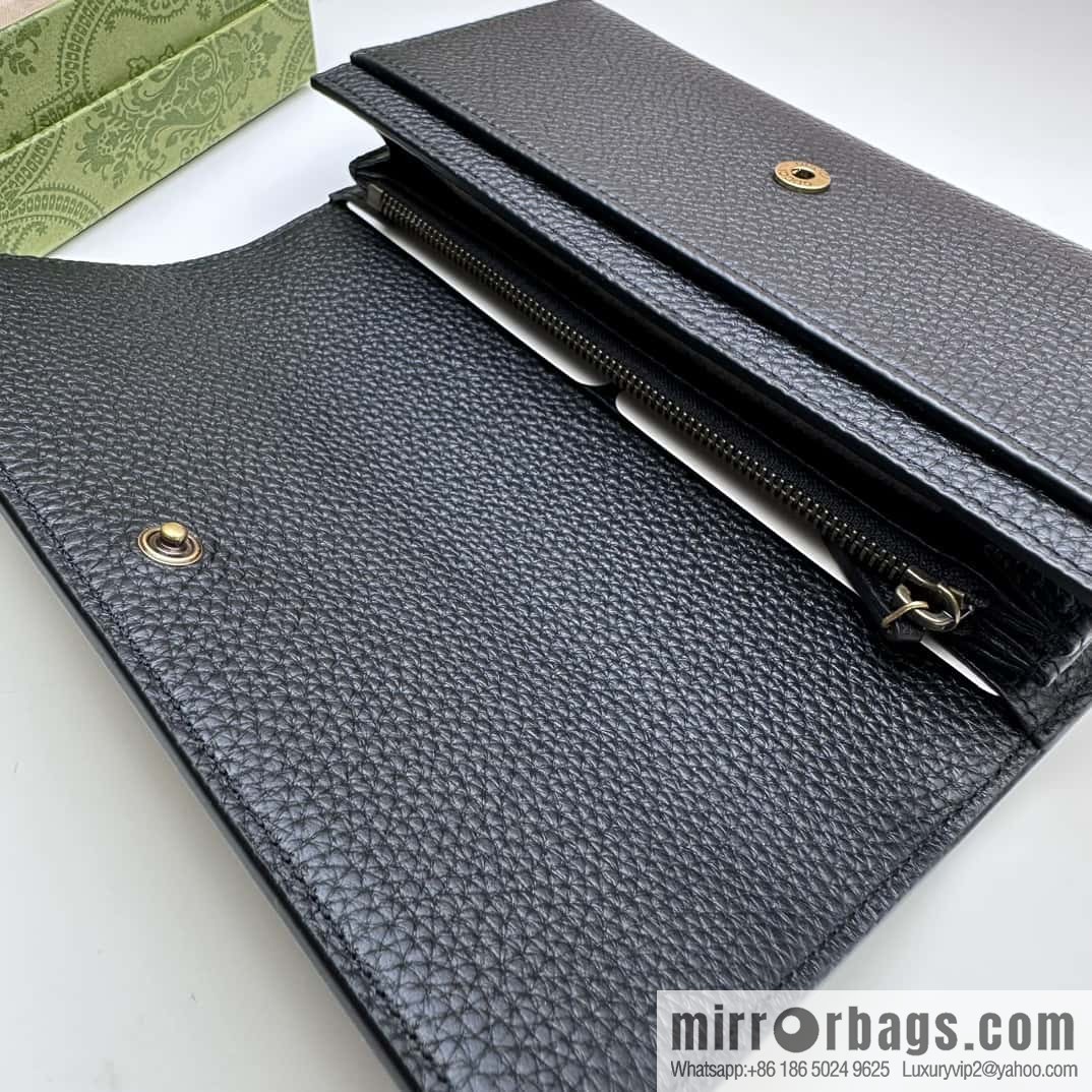 GUCCI Gucci 23 autumn and winter, women's wallet 750461 black
