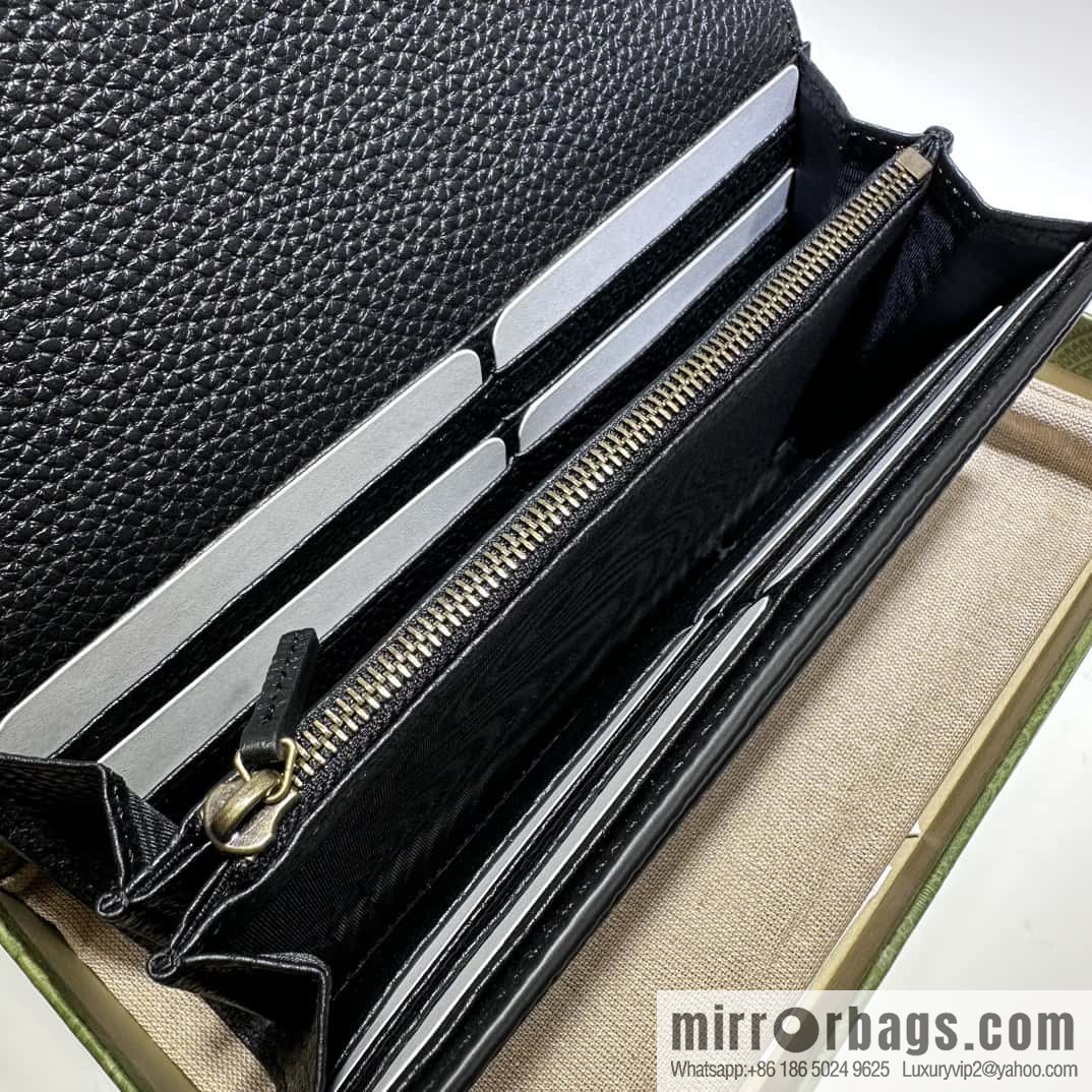 GUCCI Gucci 23 autumn and winter, women's wallet 750461 black