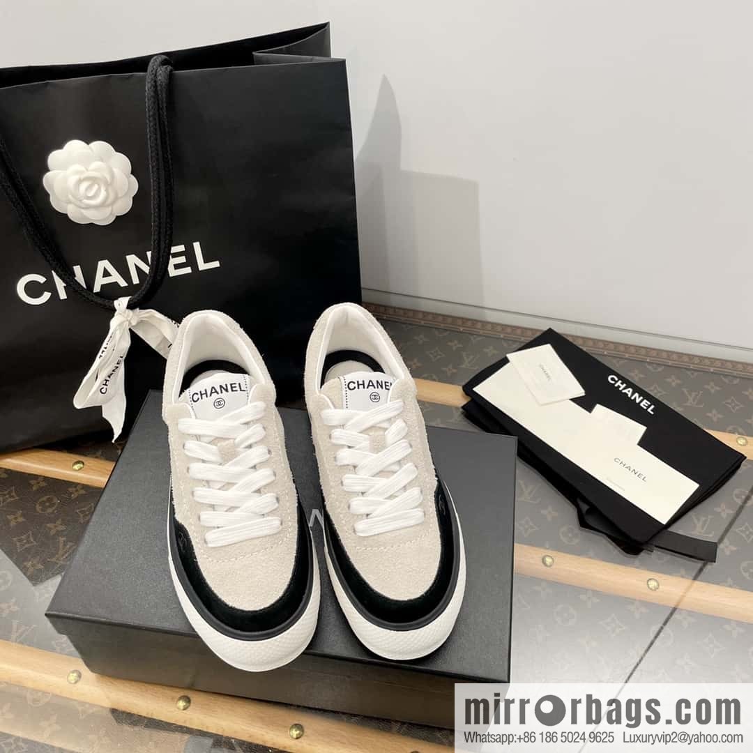 CHANEL Xiaoxiang Thick-soled heightening casual sports board shoes