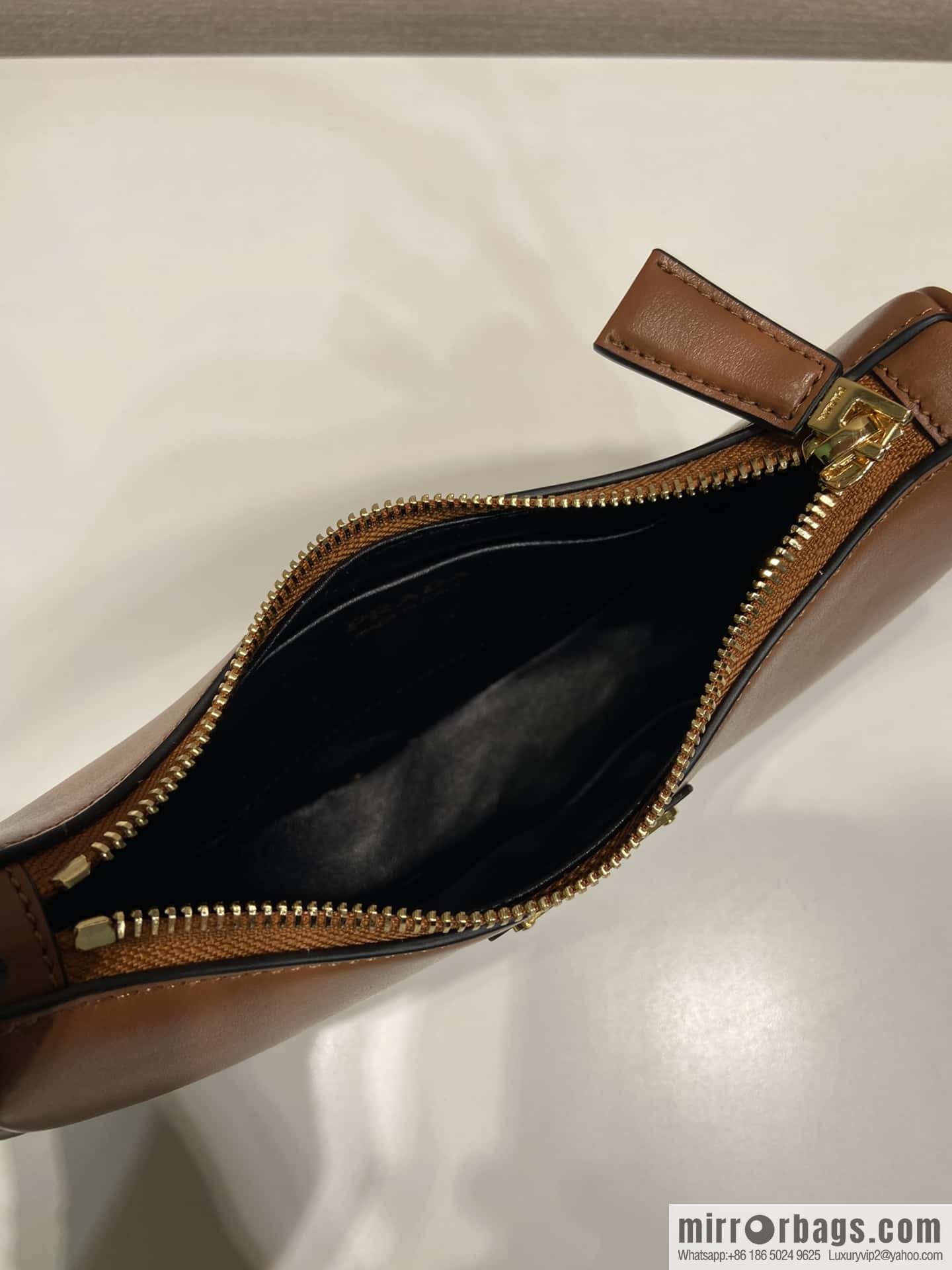 PRADA Moon handbag 1BC199 caramel color