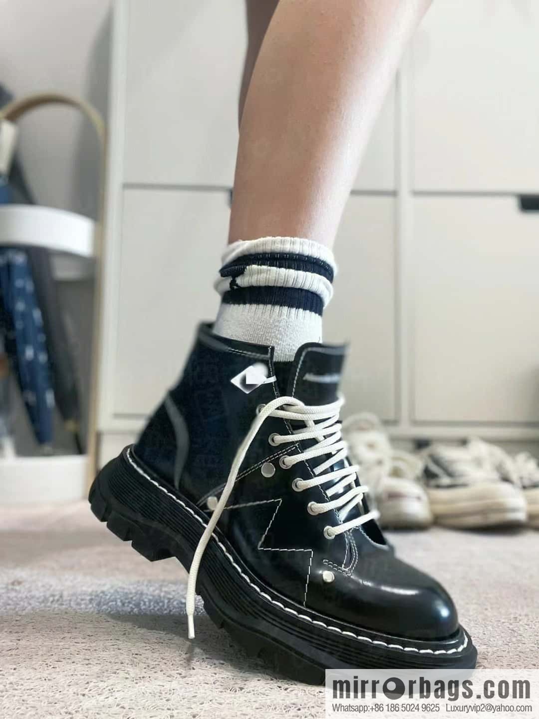 Alexander McQueen, classic Martin boots