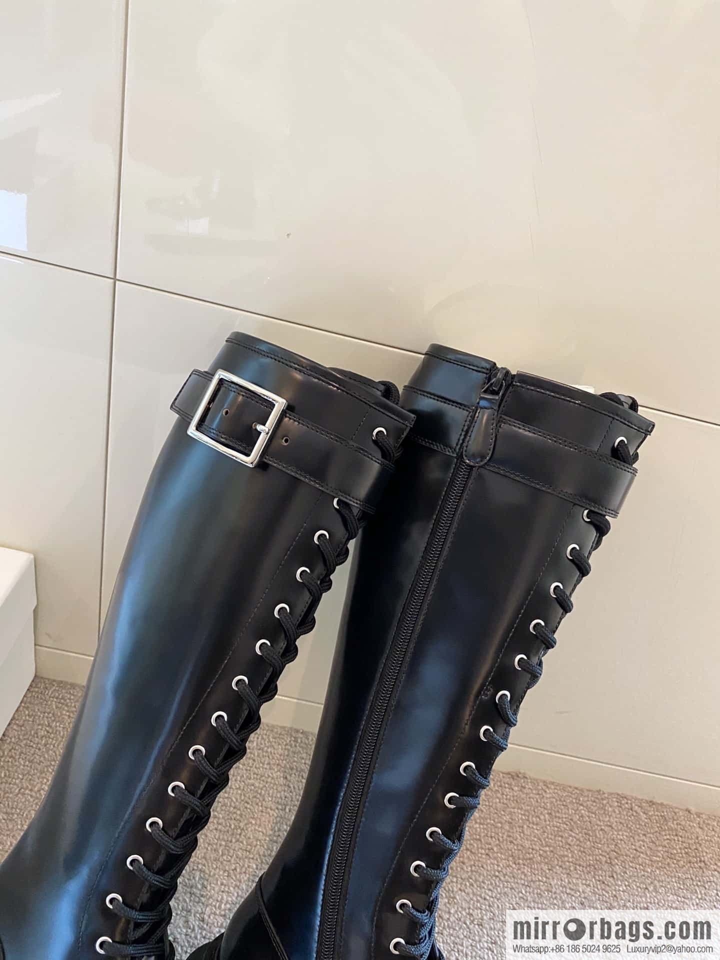 Alexander McQueen Alexander McQueen, platform strap-on knight boots