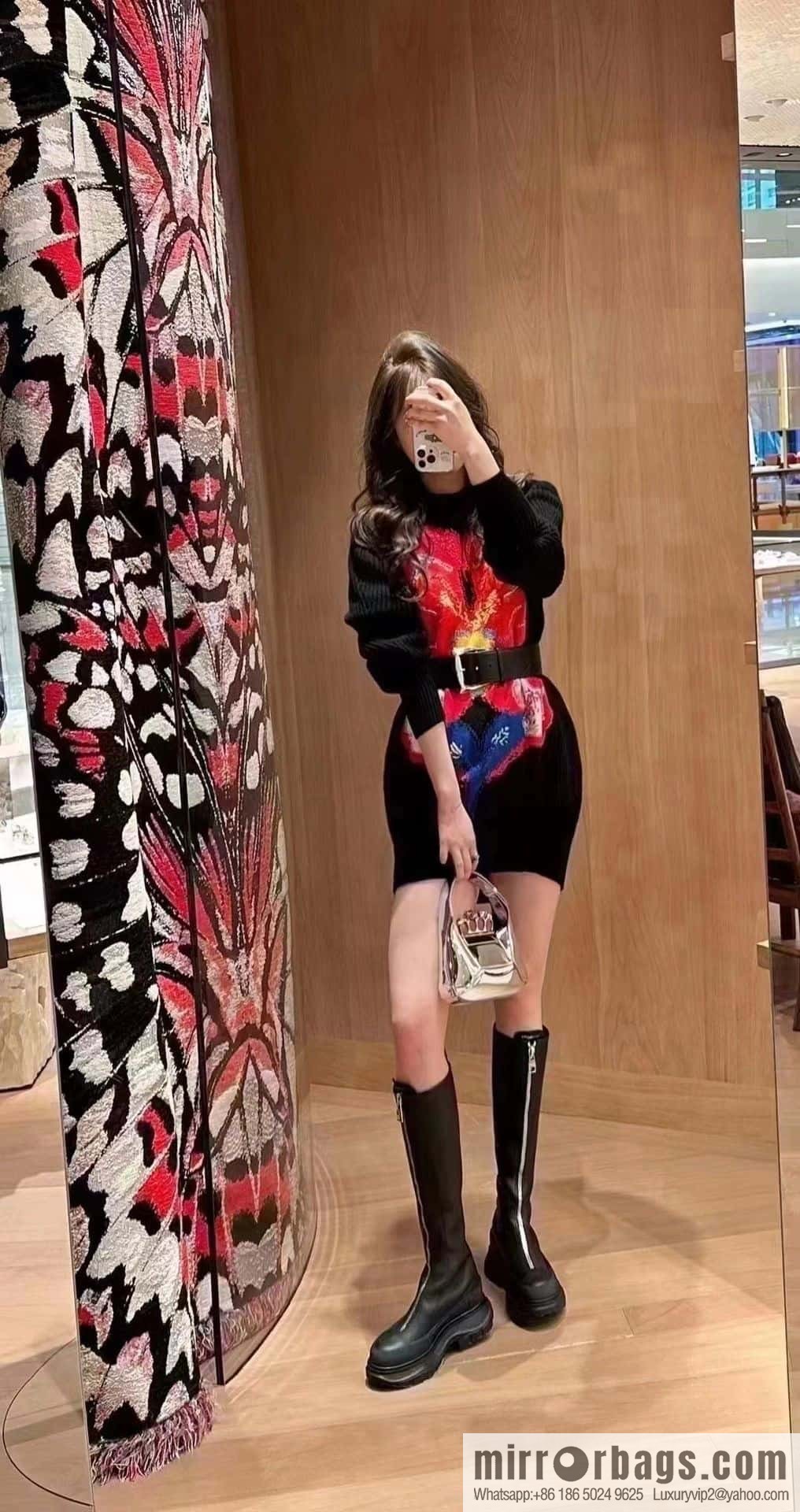 Alexander McQueen Front Zip Platform Knight Boots