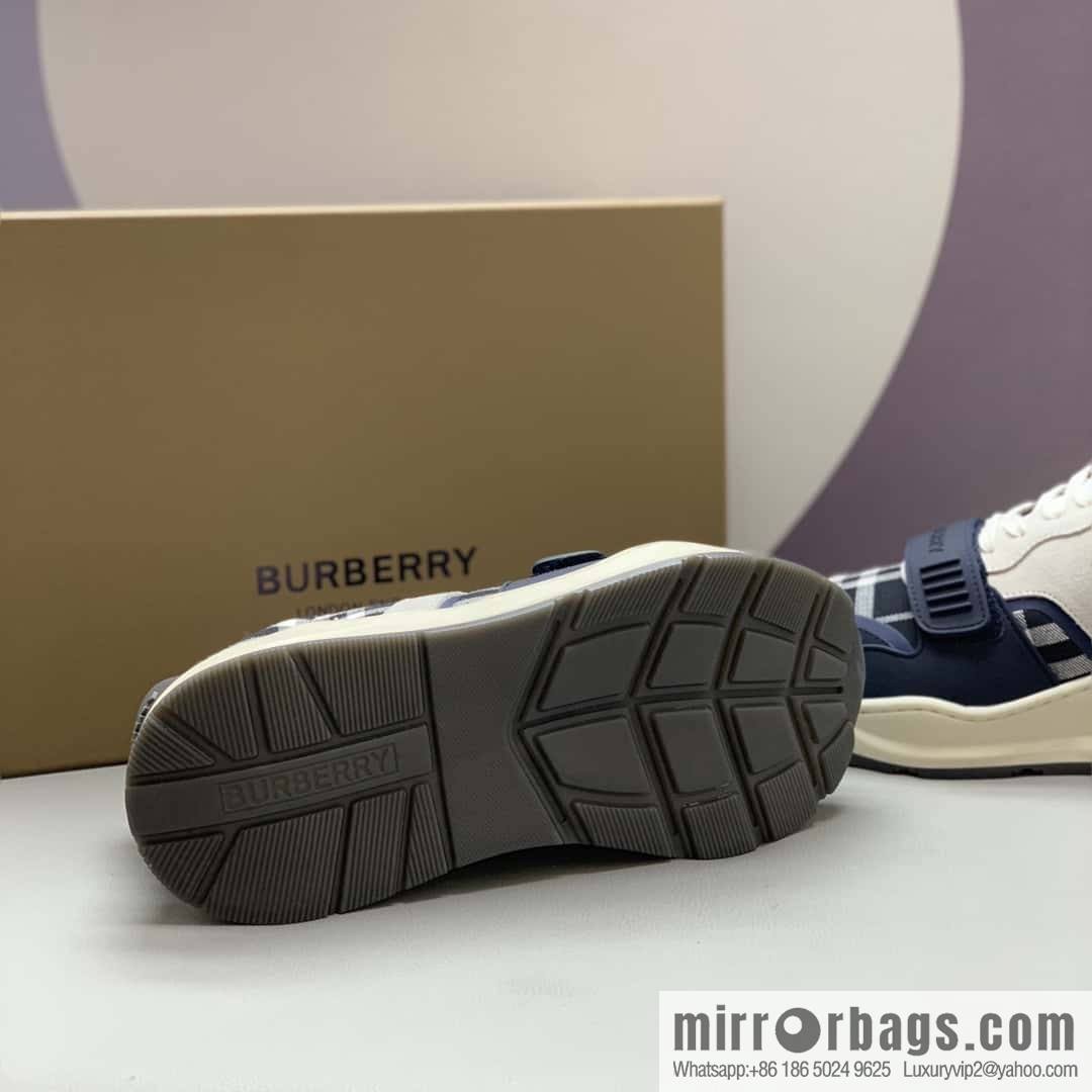 Burberry Burberry, bright embossed Bur logo, men's low-top casual sneakers