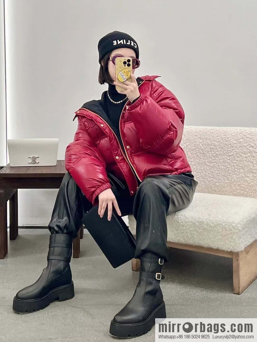CELINE platform locomotive boots