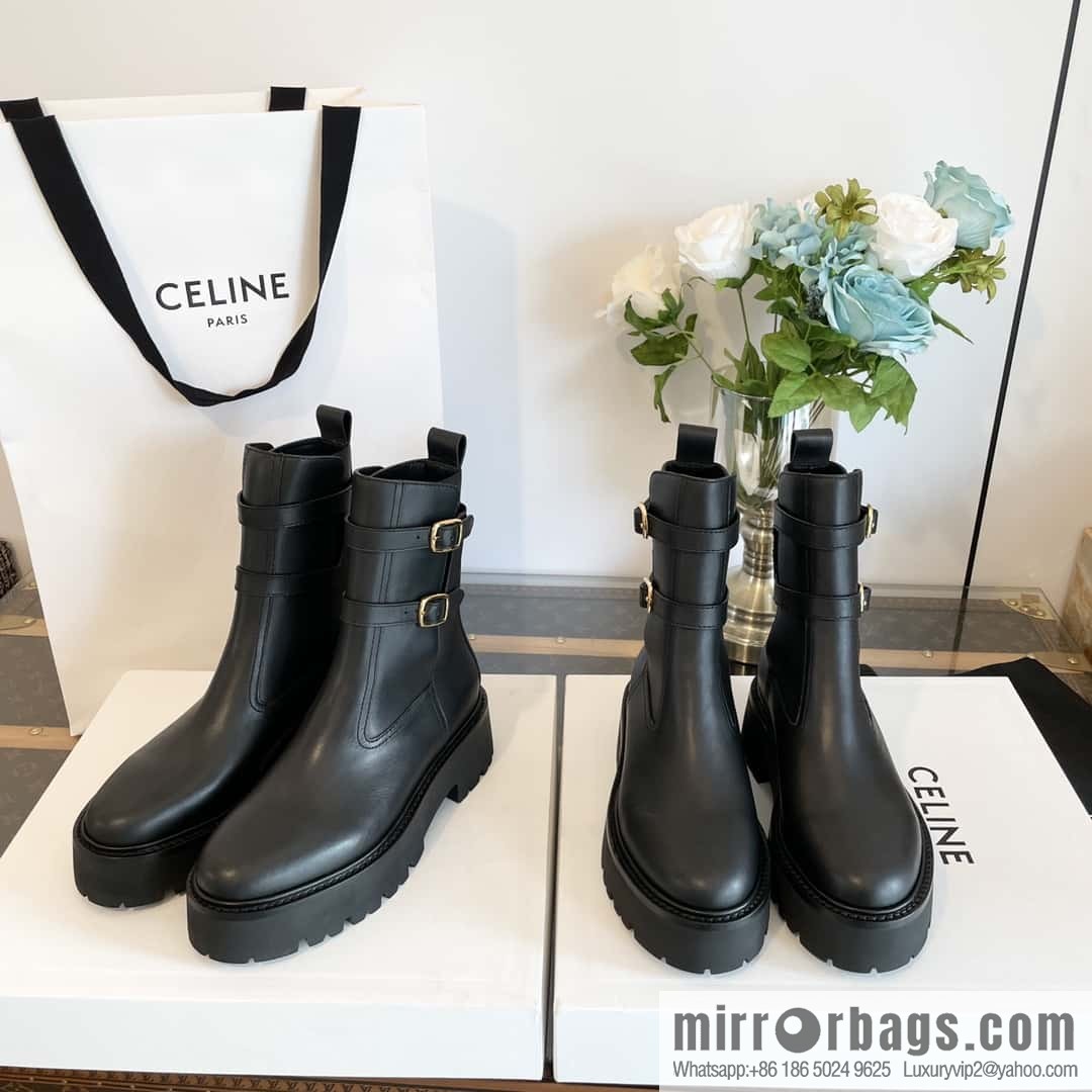 CELINE platform locomotive boots