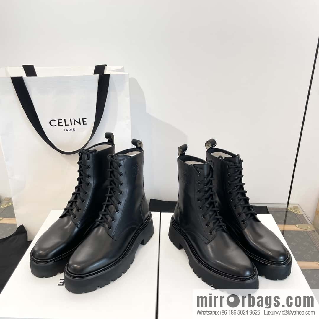 CELINE Platform Martin Boots