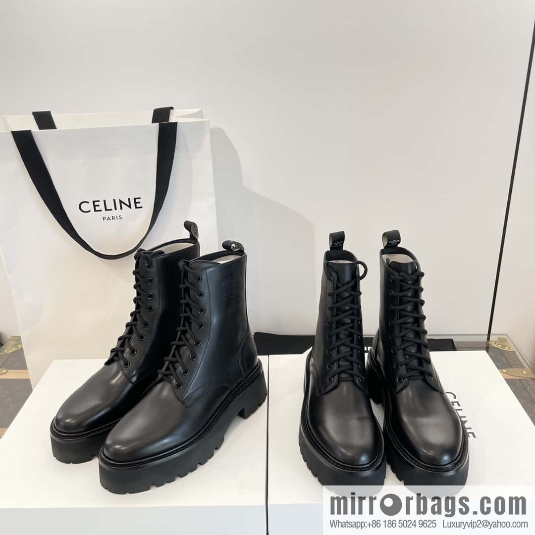 CELINE Platform Martin Boots