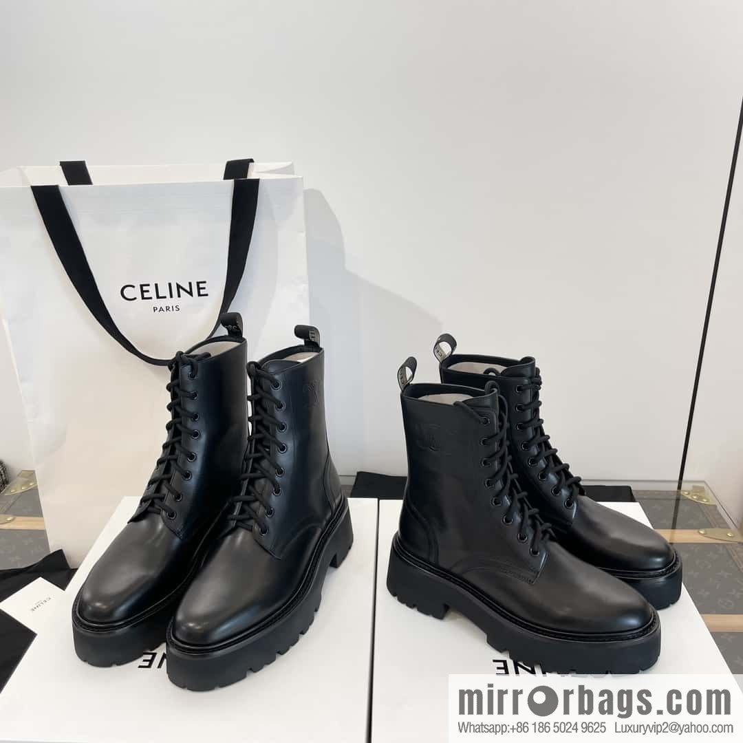 CELINE Platform Martin Boots