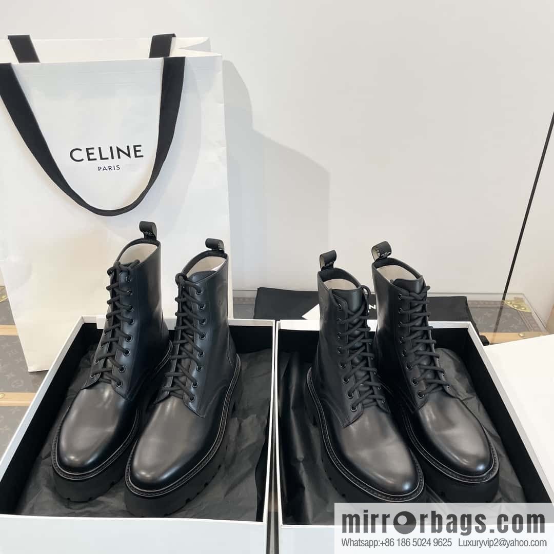 CELINE Platform Martin Boots