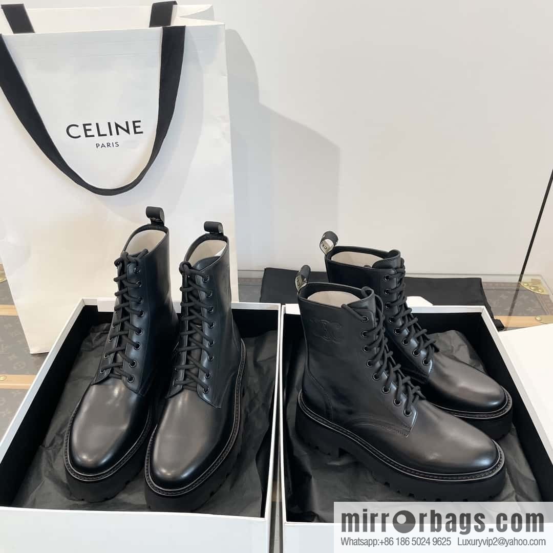 CELINE Platform Martin Boots