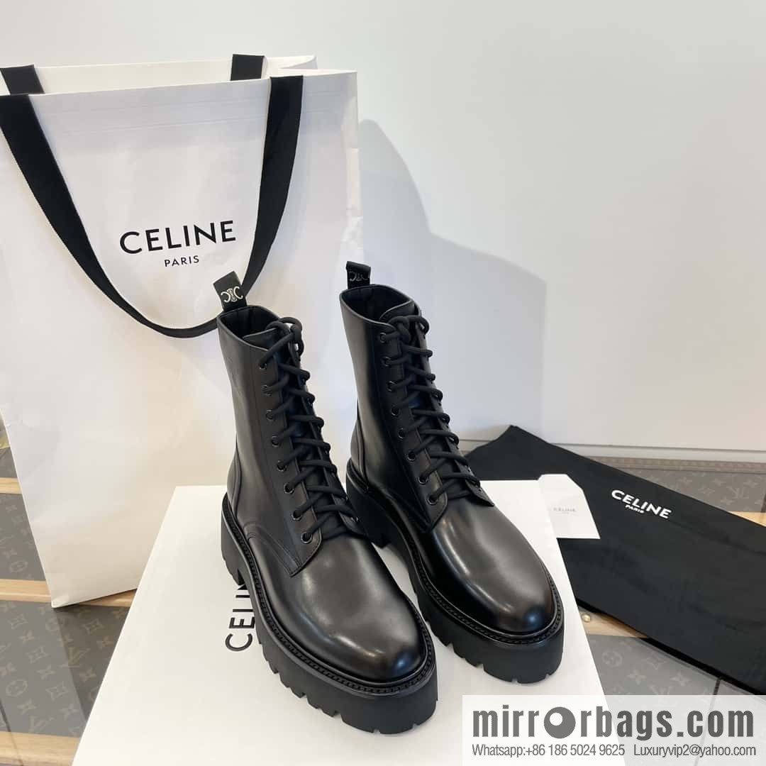 CELINE Platform Martin Boots