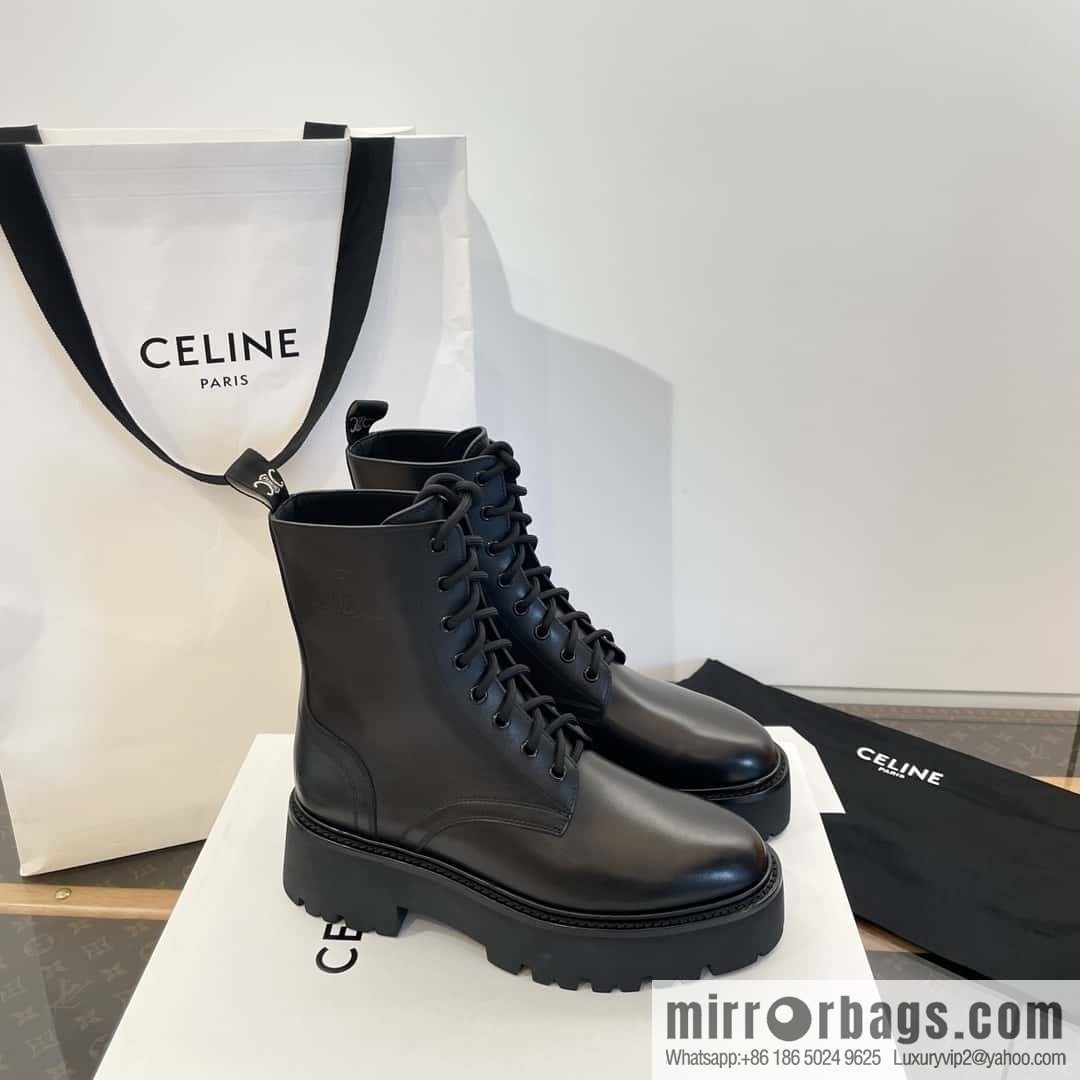 CELINE Platform Martin Boots