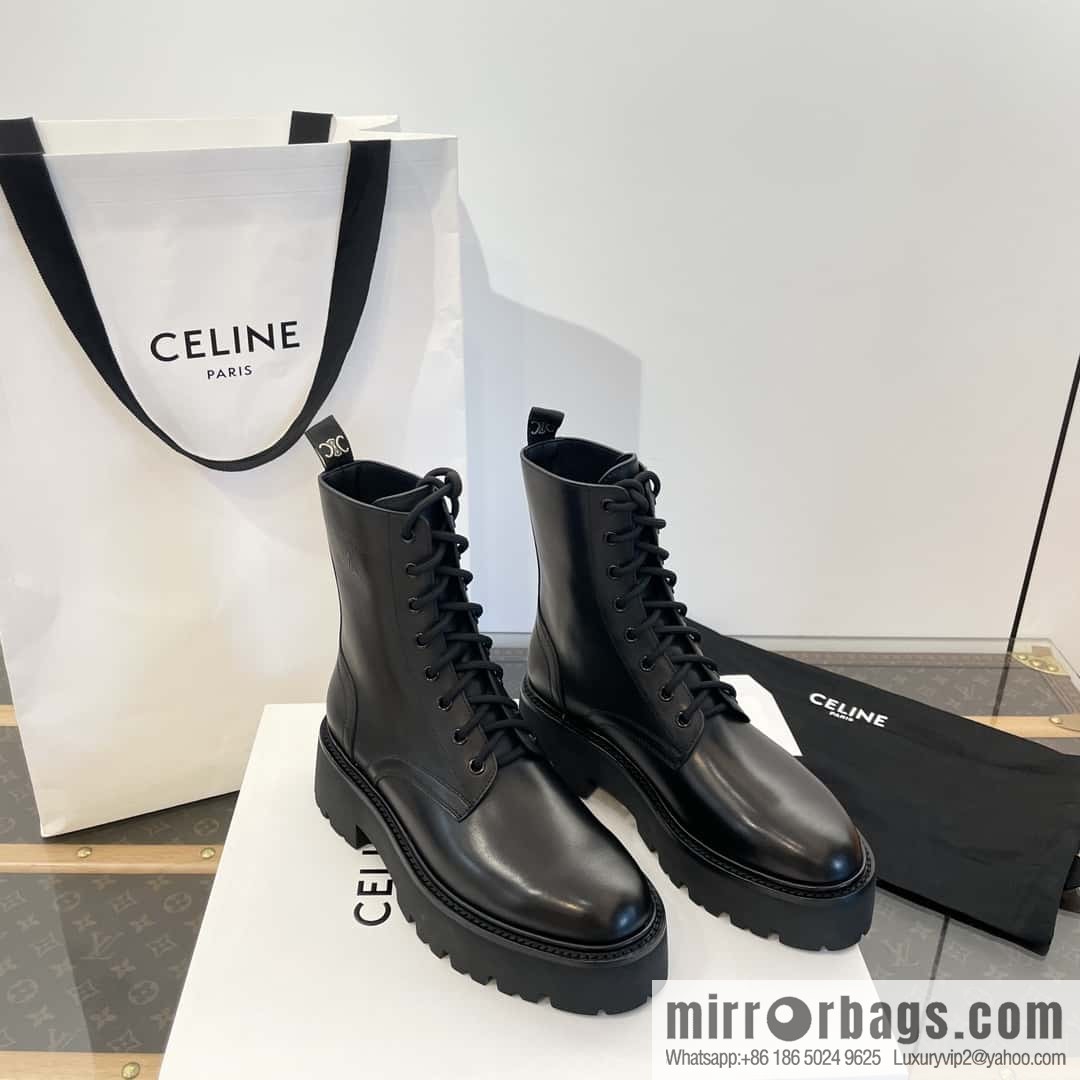 CELINE Platform Martin Boots
