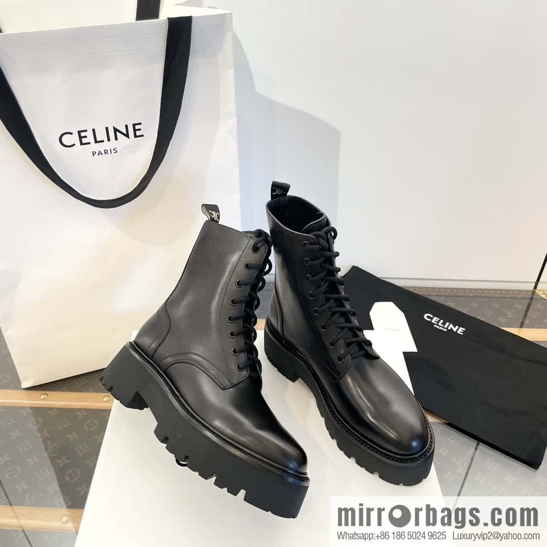 CELINE Platform Martin Boots
