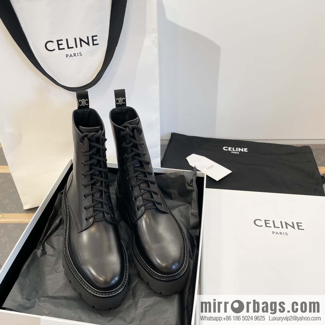 CELINE Platform Martin Boots
