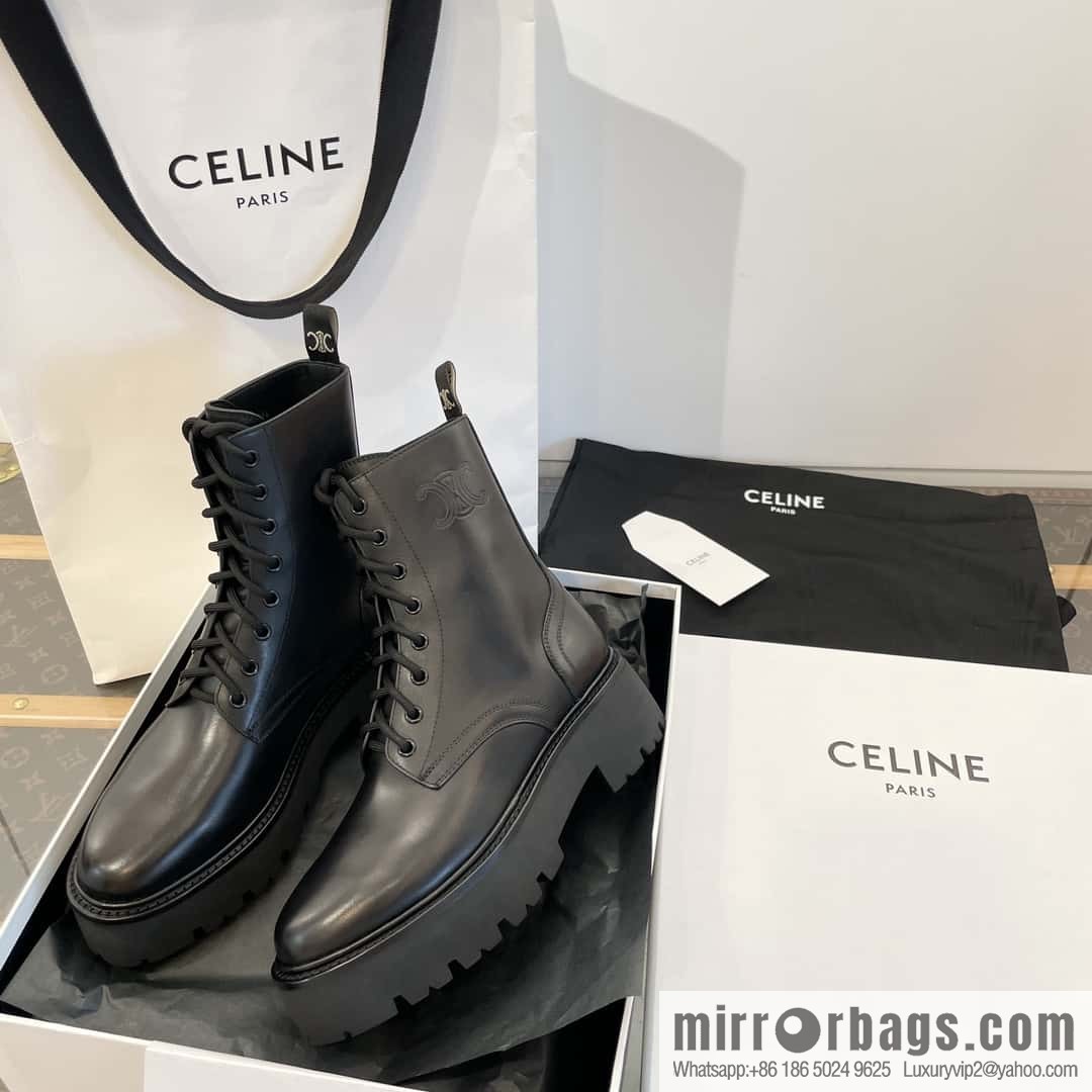 CELINE Platform Martin Boots