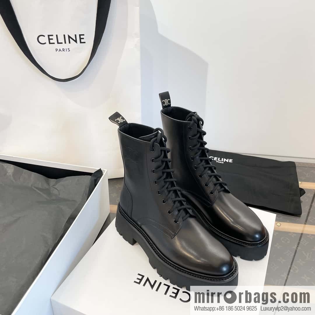 CELINE Platform Martin Boots