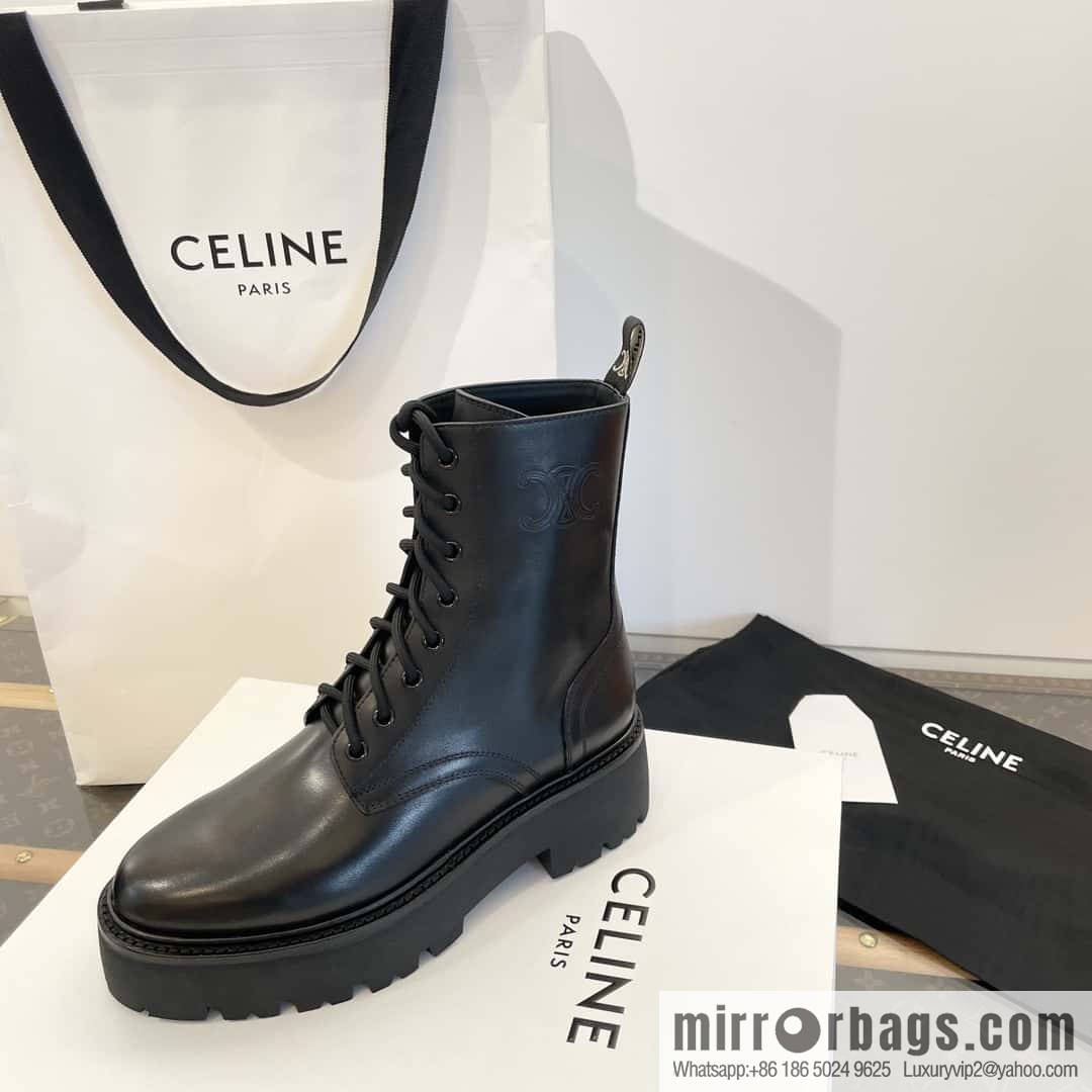 CELINE Platform Martin Boots