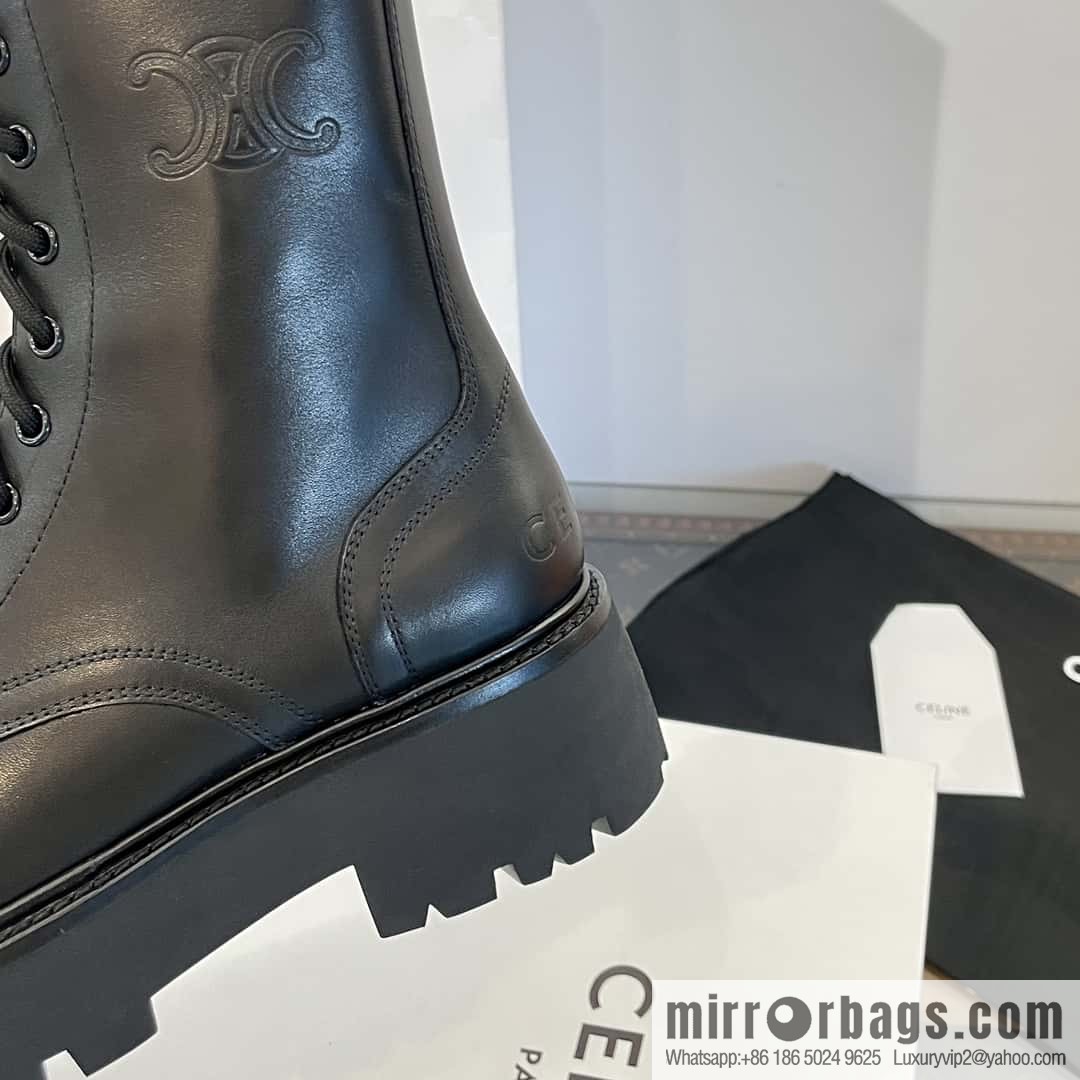 CELINE Platform Martin Boots