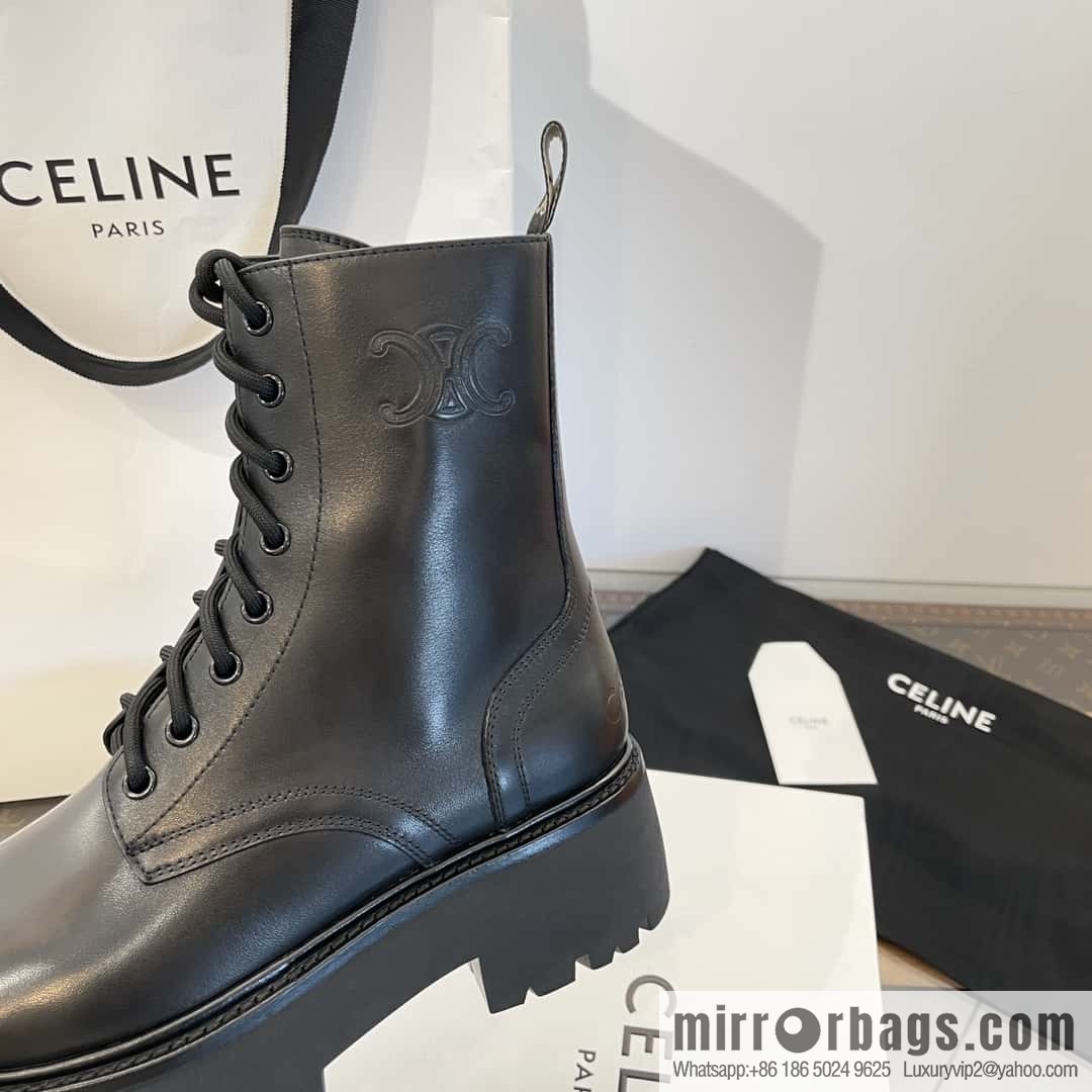 CELINE Platform Martin Boots