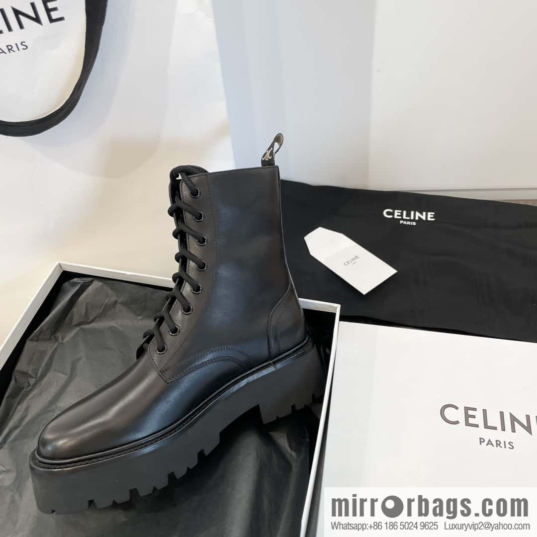 CELINE Platform Martin Boots