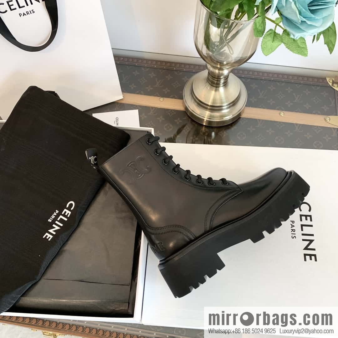 CELINE Platform Martin Boots
